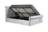 Sienna Fabric Side Ottoman Bed - Crush Velvet Steel